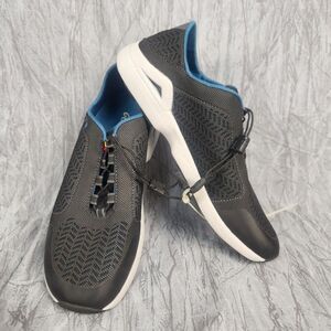 New OluKai Men's Black-Blue Athletic Shoes Size 9.5 Eu 42.5 Athleisure Gorpcore